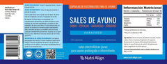 Nutri-Align Fasting Salts packaging box emphasizing complete electrolyte mix.