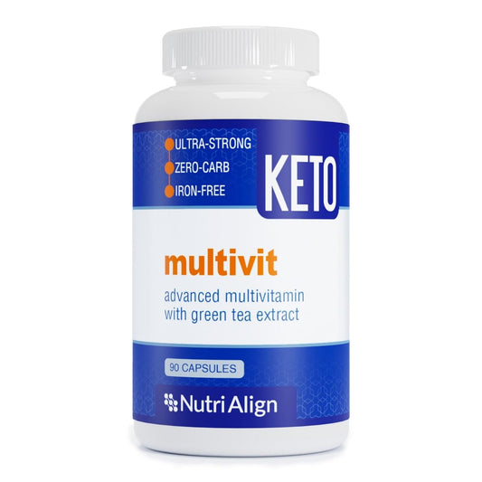 Nutri-Align Keto Multivit bottle for keto support and energy.