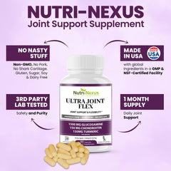 NUTRI-NEXUS boswellia extract jar indicating natural support for joints.