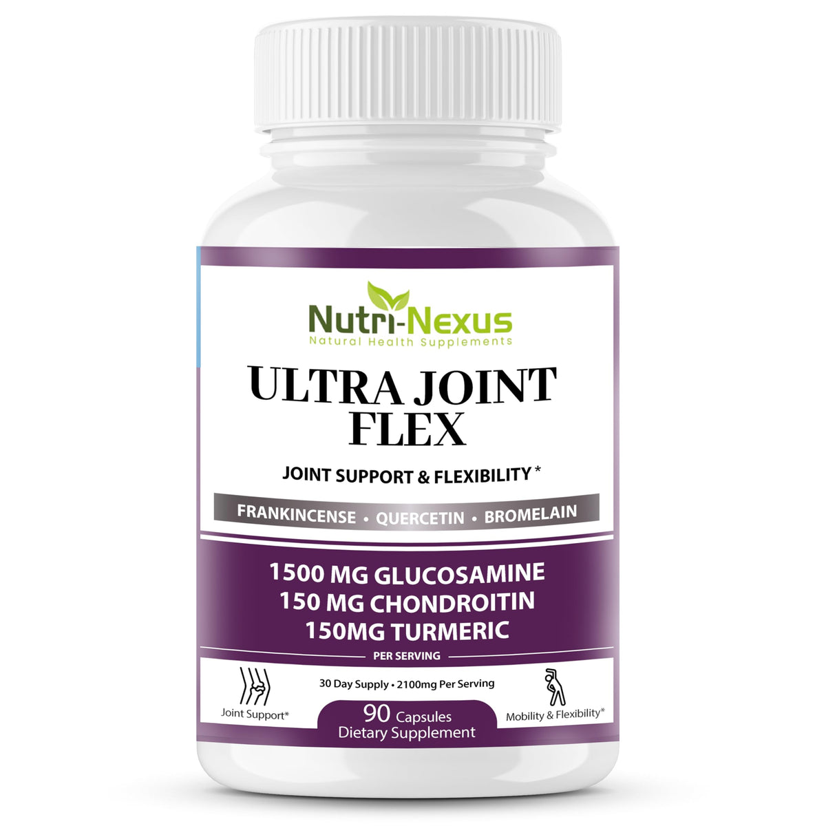 NUTRI-NEXUS Ultra Joint Flex bottle front for daily joint support.