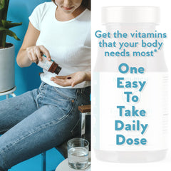 Gluten-free and non-GMO label detail on Nutri-Rich Essentials Multi