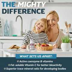 Nutri-Spec Mighty-Mins all-ages packaging illustrating suitability from infants to teens