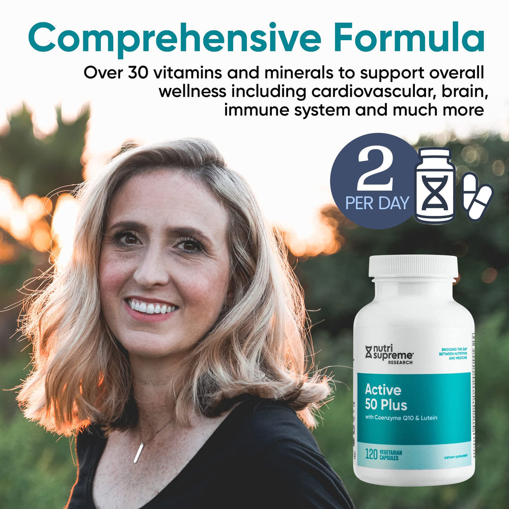 Kosher-certified Nutri-Supreme Active 50 Plus signals quality assurance.