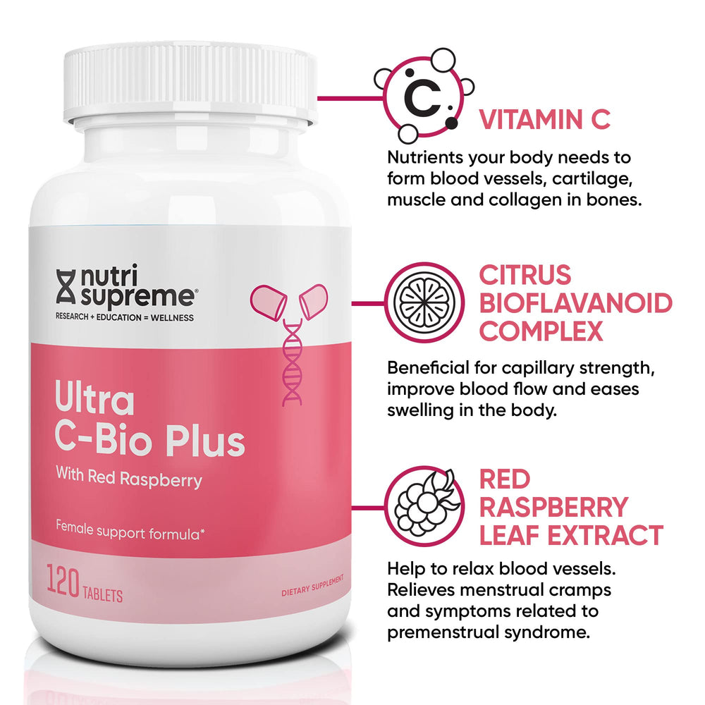 Red raspberry leaf visual highlights natural support for women