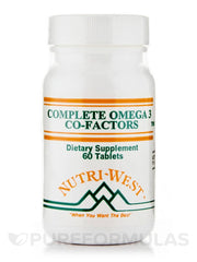 Nutri-West Complete Omega-3 Co-Factors tablets close-up for easy daily use