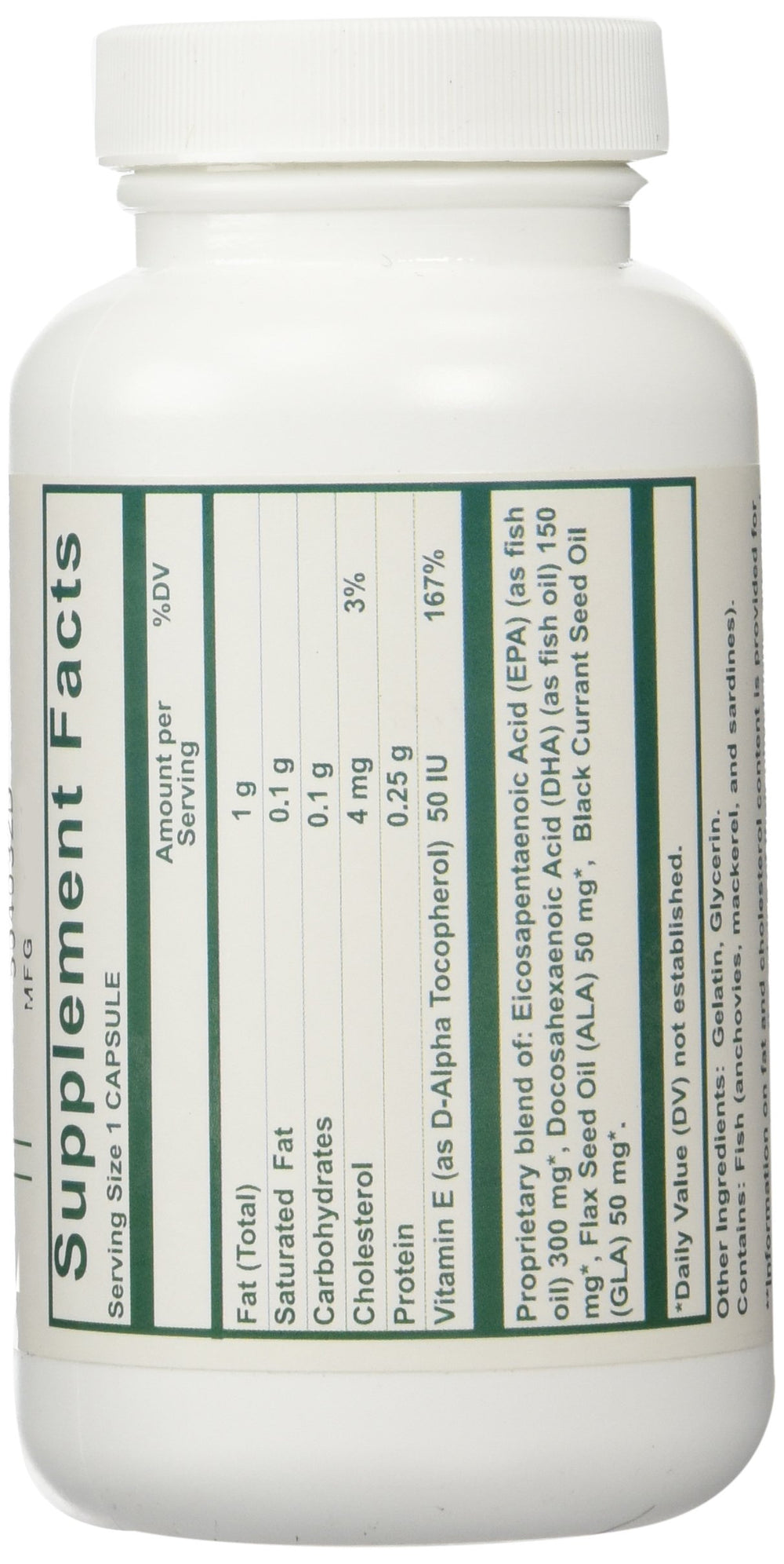 Nutri-West Complete Omega-3 Essentials label highlights EPA, DHA, and Vitamin E combination for daily use