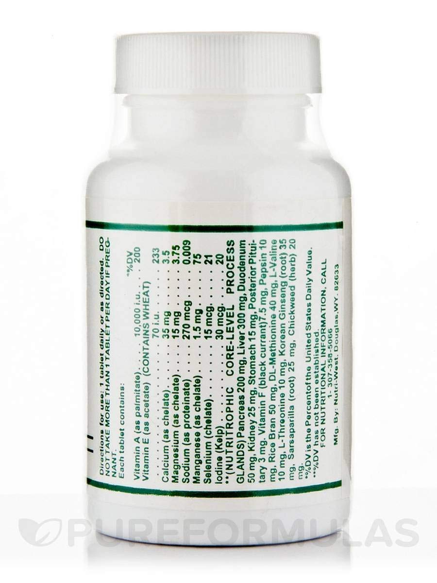 Nutri-West Core Level Pancreas tablets for convenient daily use