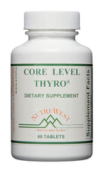 Nutri-West Core Level Thyro bottle shot for convenient daily thyroid support.