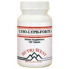 Nutri-West Lyso-Lyph-Forte bottle with 120 tablets for daily routine