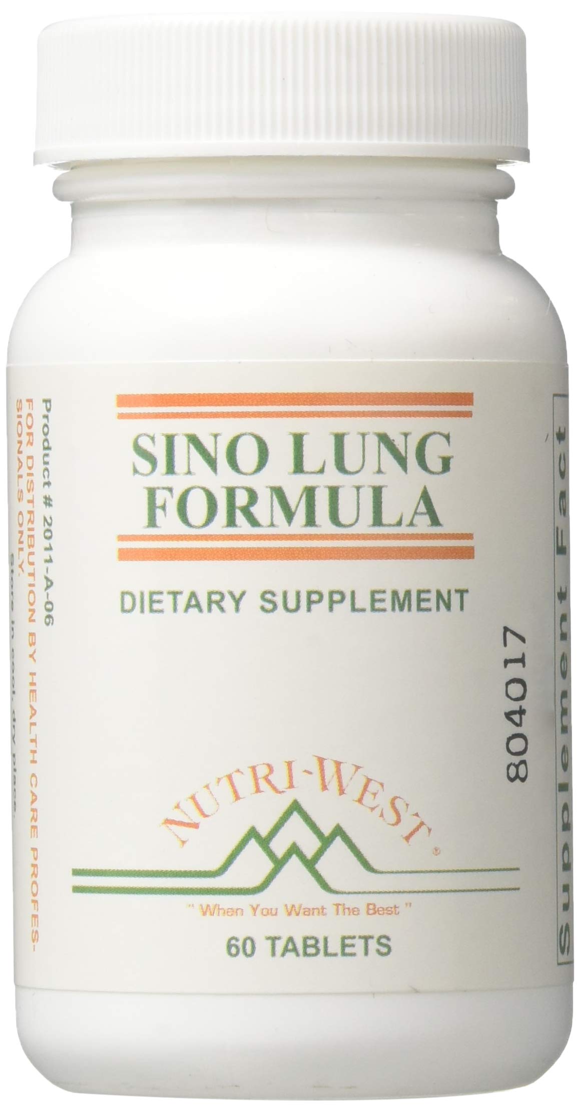 Nutri-West Sino-Lung Formula bottle shown for easy daily use.