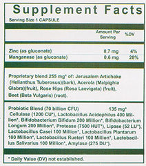 packaging shot of nutri-west Total Probiotics emphasizing bottle and branding