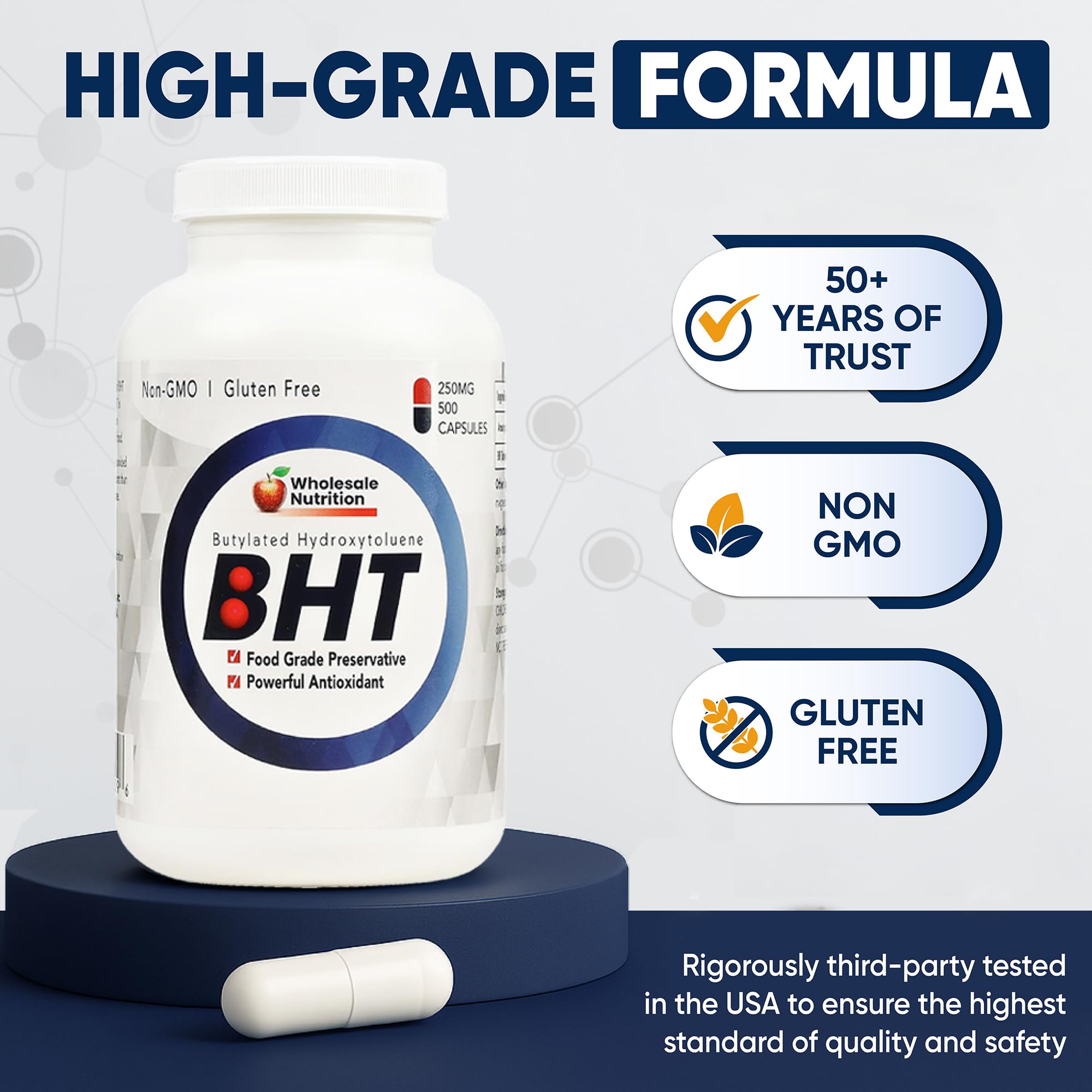 Wholesale Nutrition BHT enhances kitchen freshness when added to recipes.