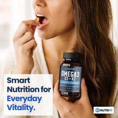 Nutri11 capsules poured into glass demonstrate easy inclusion in a routine.