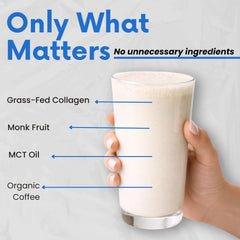 NutriBreakfast grass-fed collagen close-up on label.