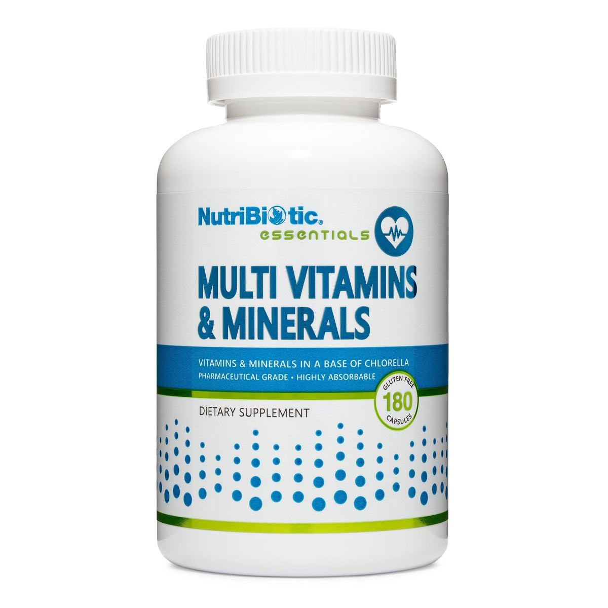 NutriBiotic multi vitamins bottle of capsules for daily wellness and energy.