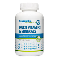 NutriBiotic multi vitamins bottle of capsules for daily wellness and energy.