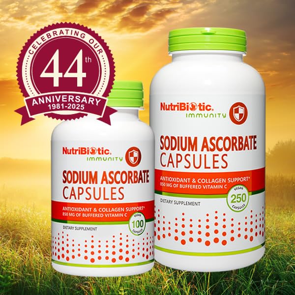 NutriBiotic daily-use capsules symbolize simple vitamin C routine.