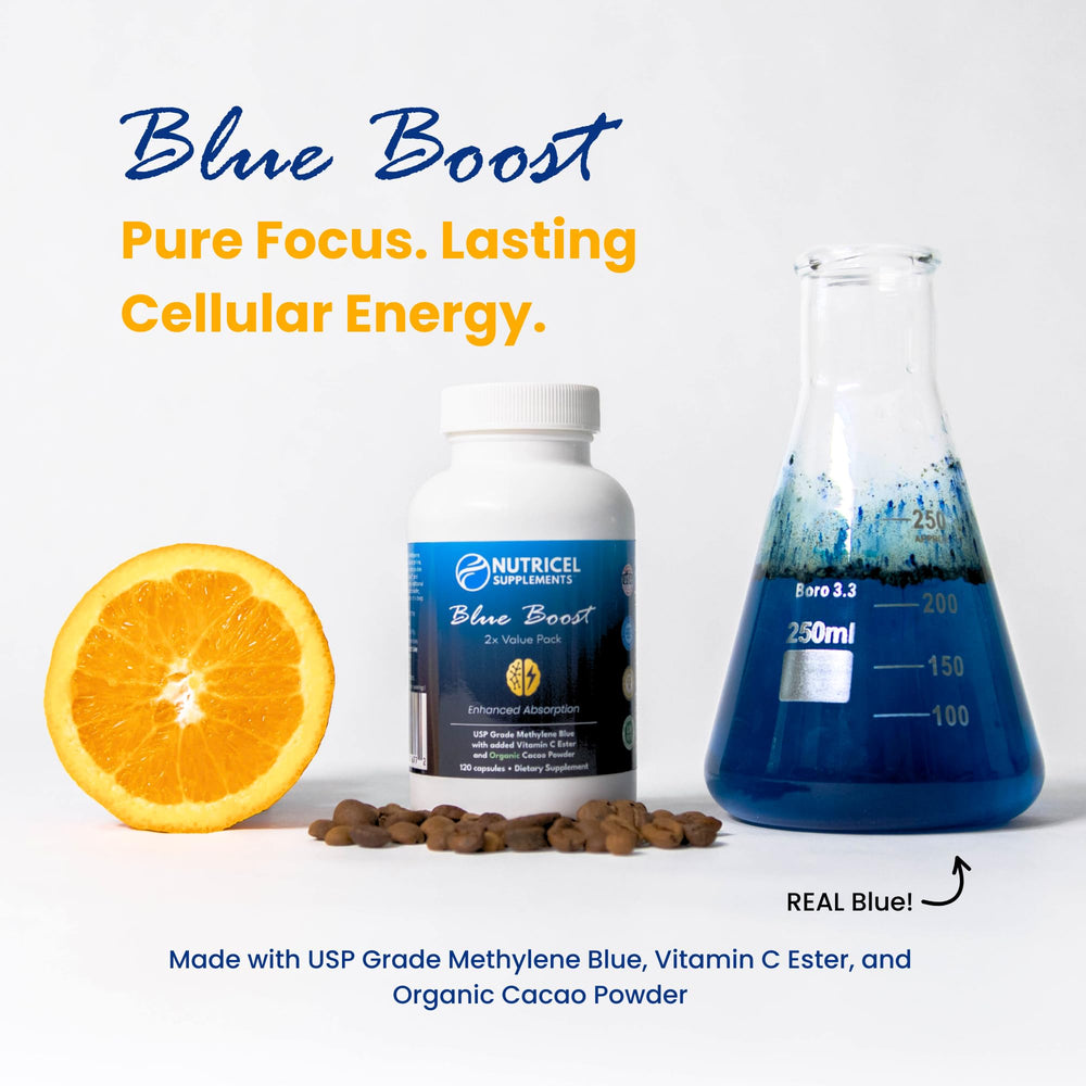 Nutricel Methylene Blue capsules reduce blue mouth mess during use