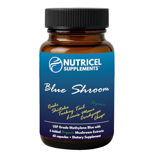 Nutricel Lions Mane mushroom extract capsule image suggests daily focus support