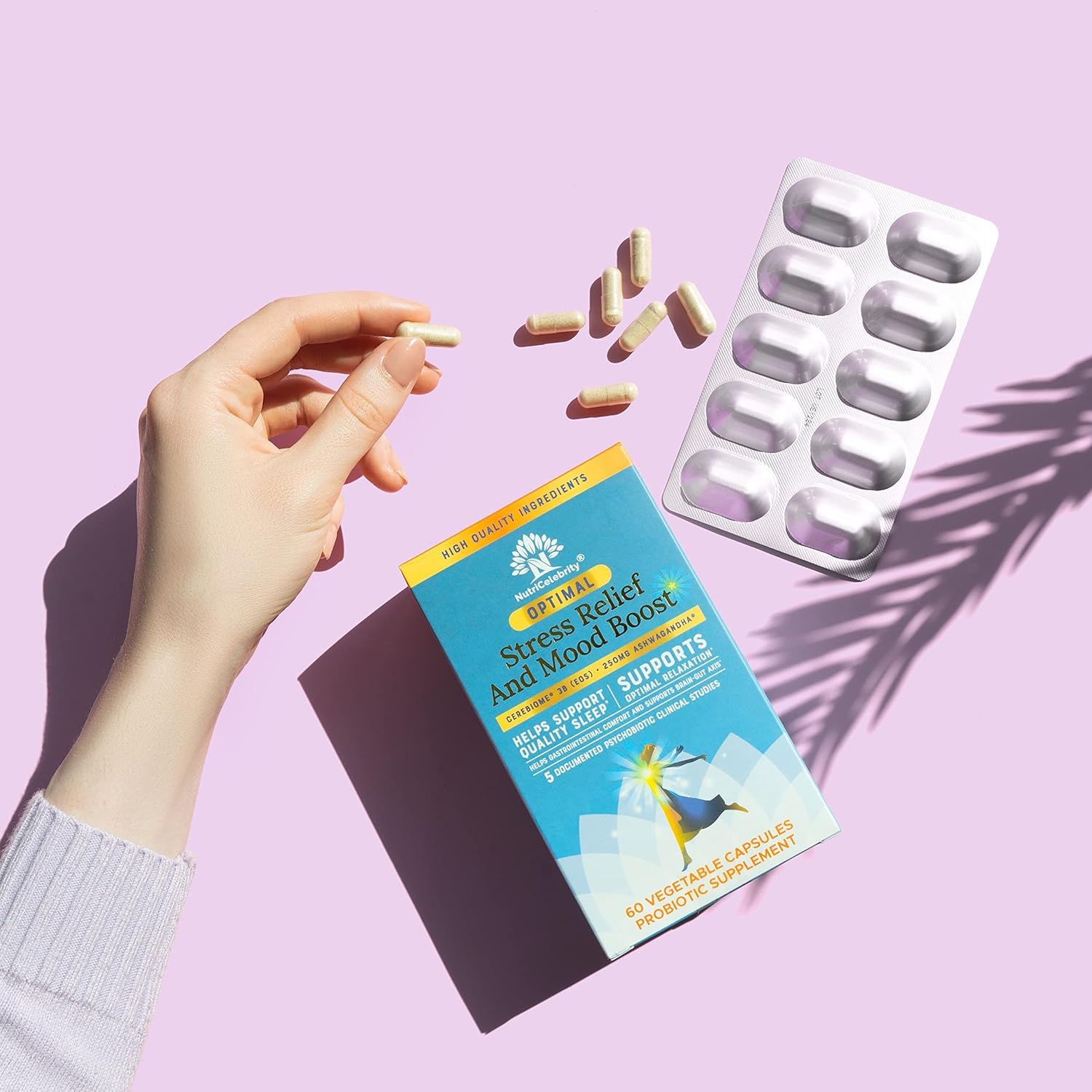Nutricelebrity 60-vegetable capsules pack: convenient long-term daily use