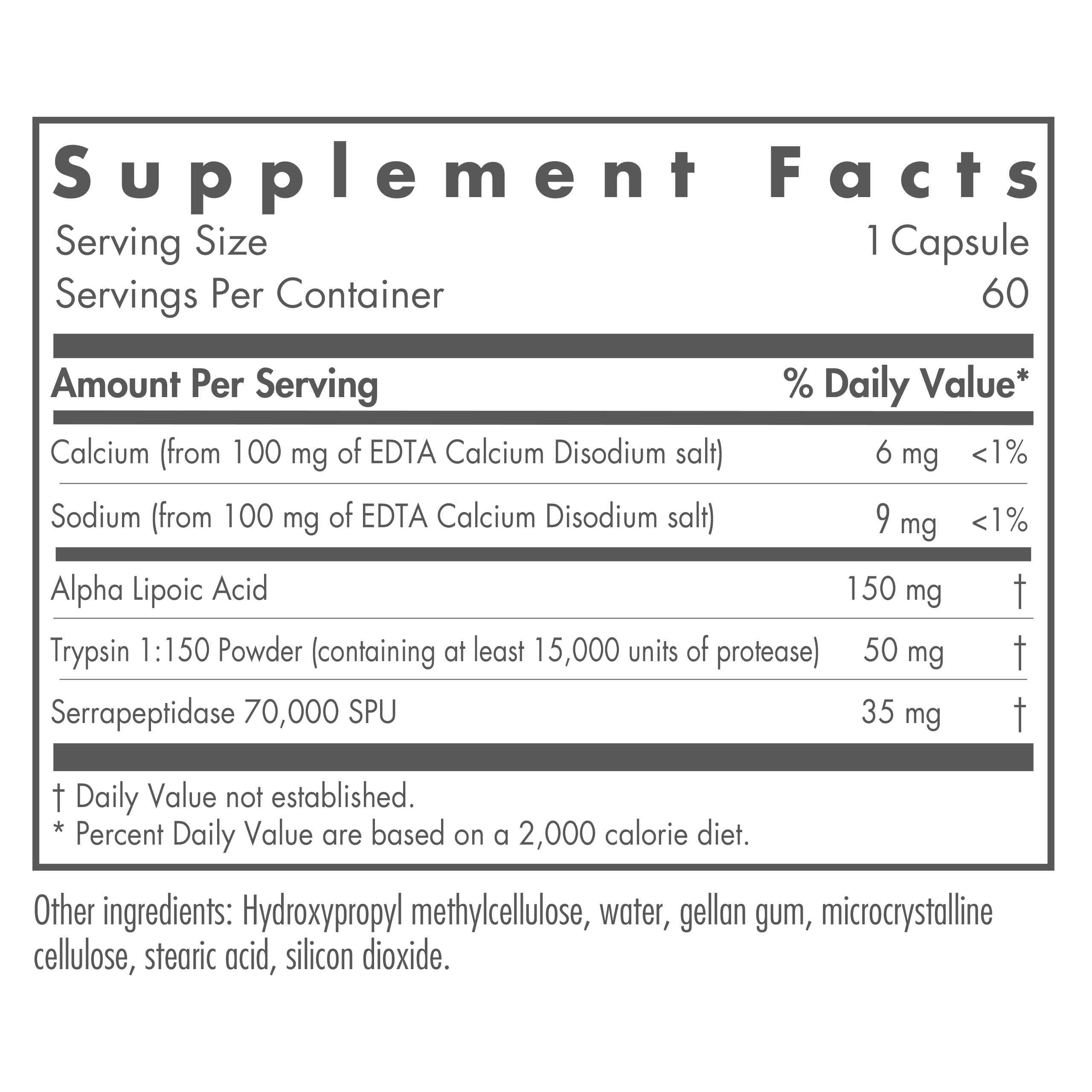 Nutricology Biofilm Neutralizer capsules close-up highlighting proteolytic enzymes for potential biofilm management