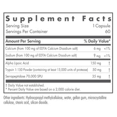 Nutricology Biofilm Neutralizer capsules close-up highlighting proteolytic enzymes for potential biofilm management
