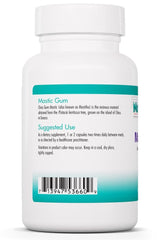NutriCology mastic gum capsules closeup for convenient vegetarian capsules