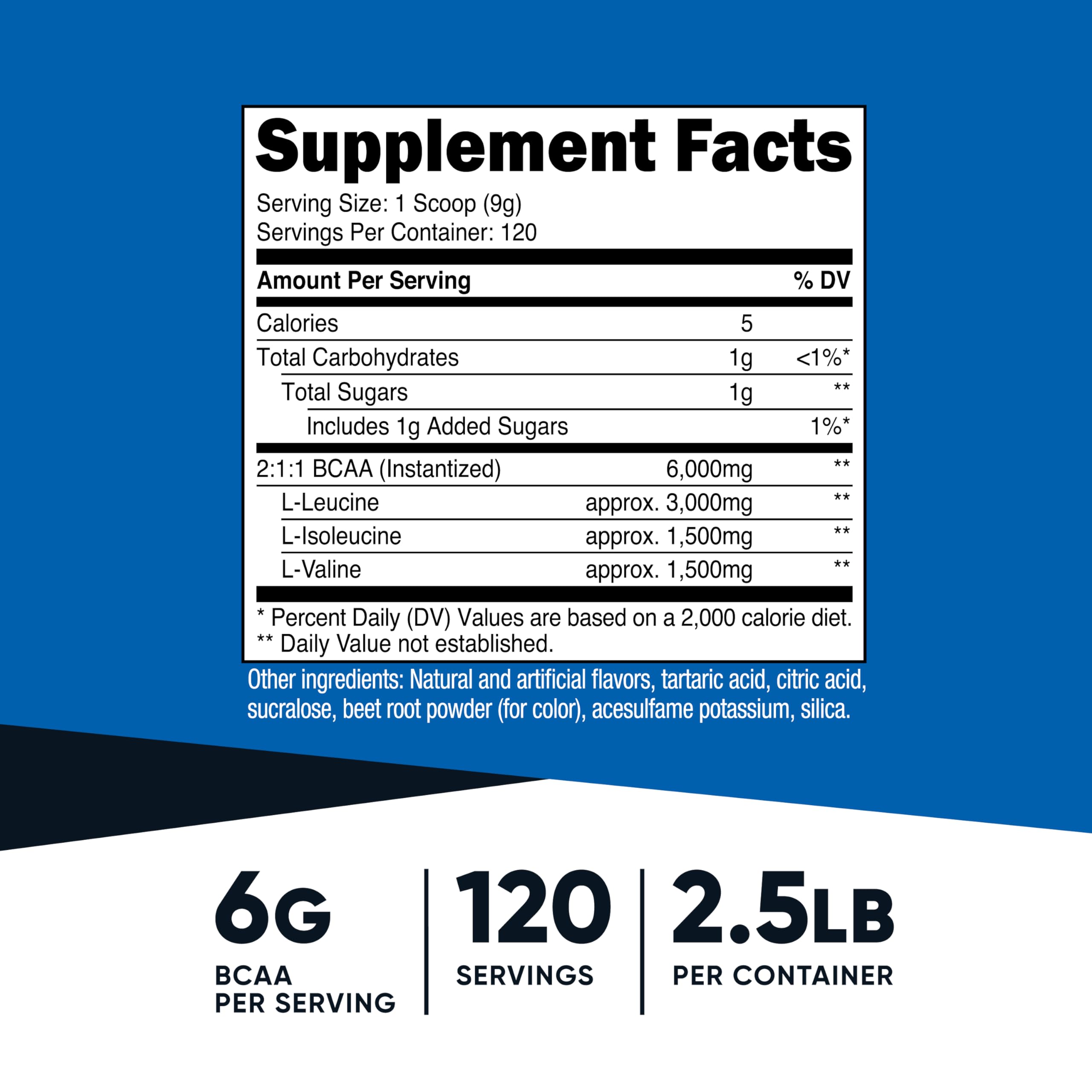Nutricost BCAA Powder dissolving in water for easy mixing.