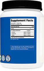 Nutricost BCAA powder mixed in a glass for a neutral drink