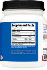 Nutricost BCAA powder Strawberry Kiwi scoop highlights convenient serving preparation