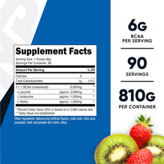 Nutricost BCAA powder Strawberry Kiwi shaker enables on-the-go training hydration