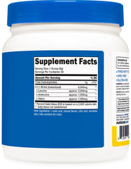 Nutricost Pineapple BCAA ingredients panel close-up for transparency