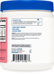 Nutricost BHB Salts Drink Mix third-party tested bottle emphasizes purity and potency.