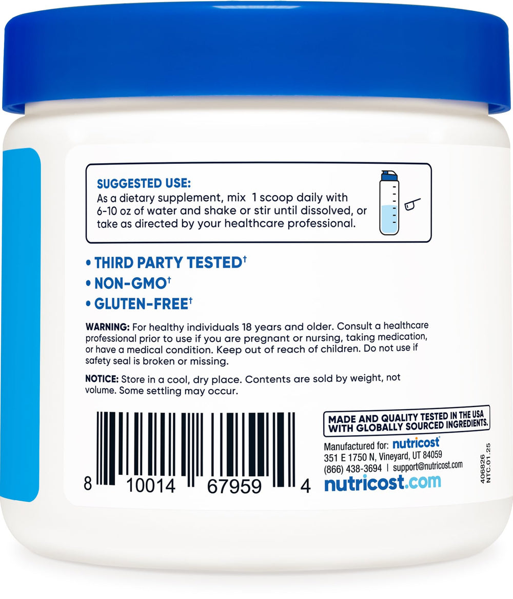 Nutricost Calcium BHB scoop setup showing simple daily use