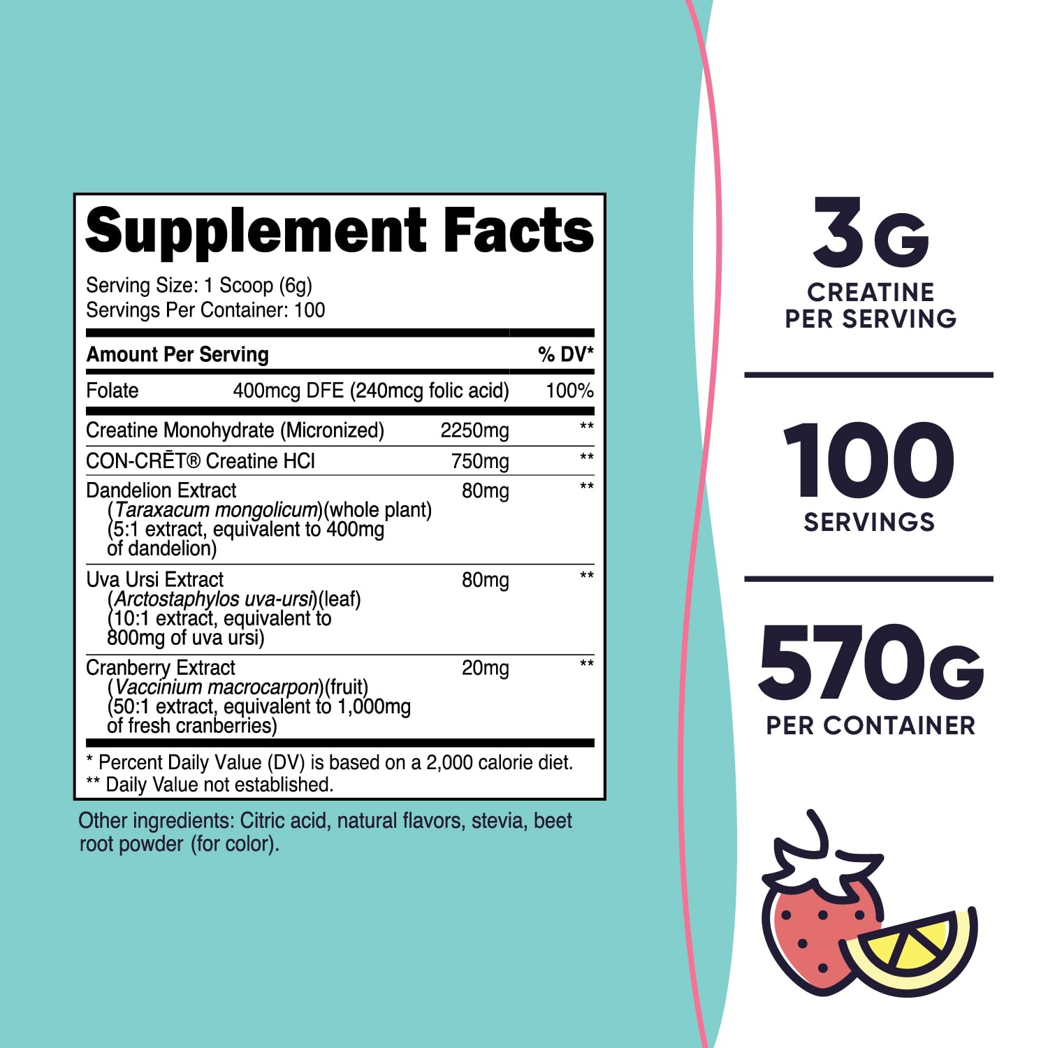 Nutricost Creatine Monohydrate 100-servings bottle; convenient daily supply.