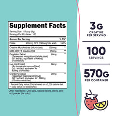 Nutricost Creatine Monohydrate 100-servings bottle; convenient daily supply.