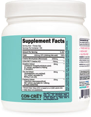 Nutricost Creatine Monohydrate peach mango powder mixed in glass