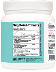 Nutricost creatine monohydrate; vegetarian, non-GMO, gluten-free option for dietary needs.