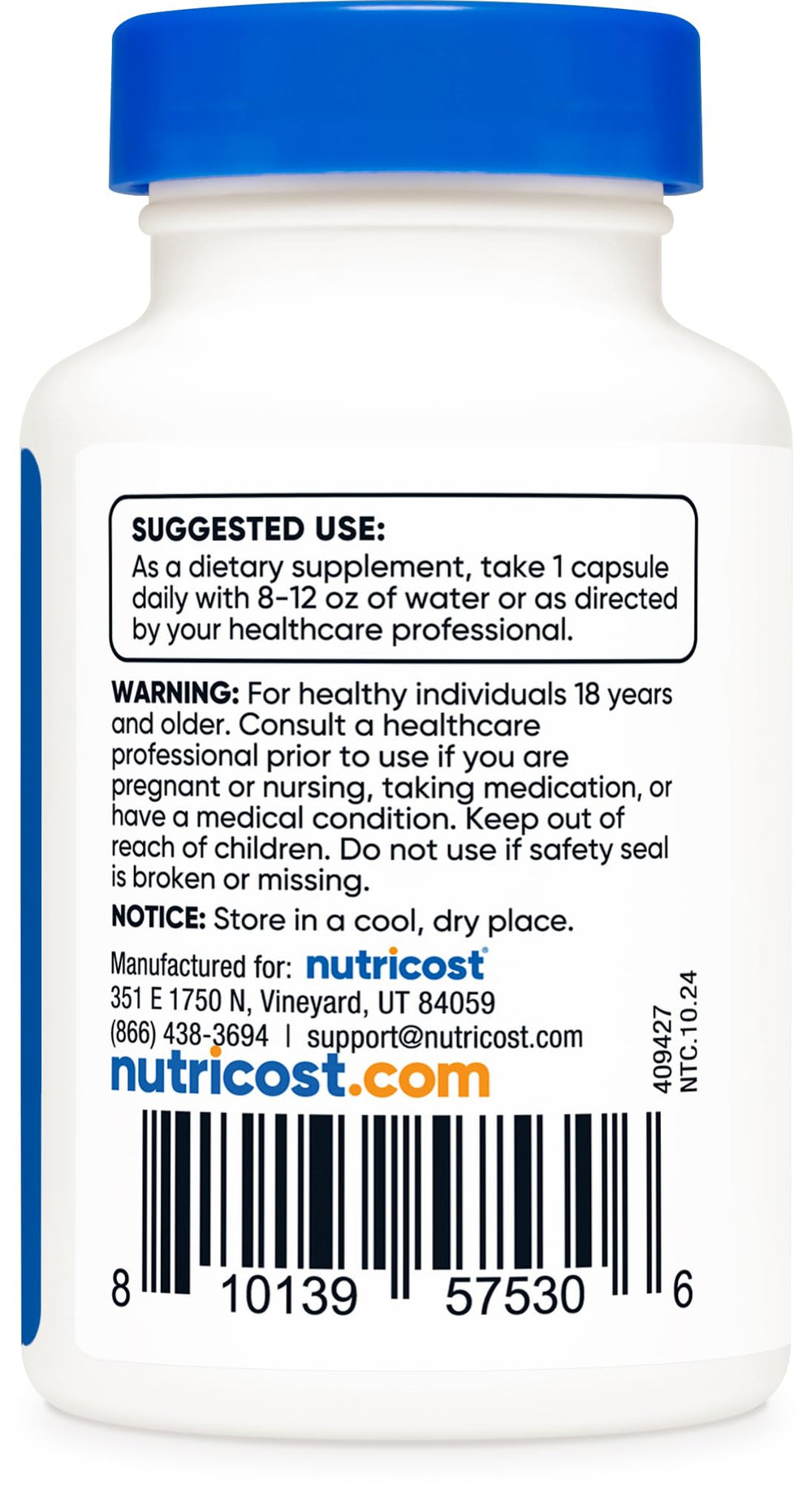 Nutricost GMP NSF facility icon signaling quality manufacturing