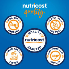 Nutricost Grass-Fed Whey Protein Isolate Vanilla scoop for easy daily protein intake