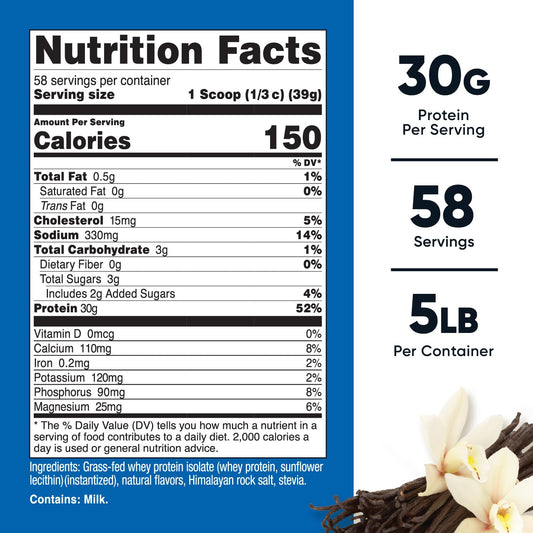 Nutricost vanilla whey isolate shake image highlighting easy mixability