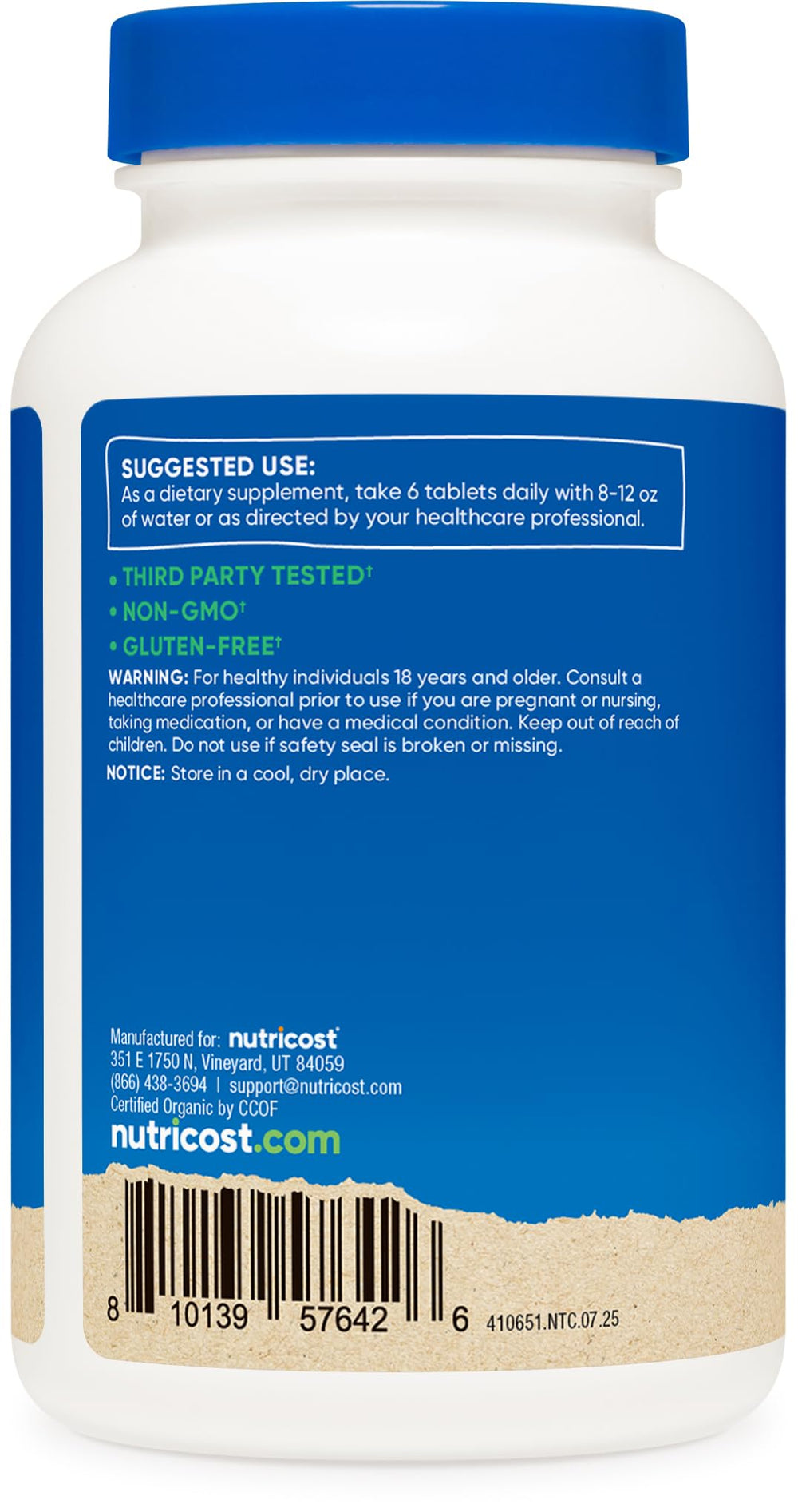 Nutricost greens imagery featuring spirulina and chlorella for plant-based nutrition.