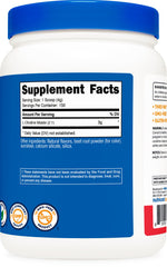 Nutricost L-Citrulline Malate 2:1 Fruit Punch label highlighting GMP quality.