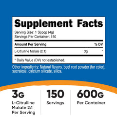 Nutricost L-Citrulline Malate 2:1 Fruit Punch scoop for easy, accurate dosing.