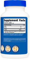 Nutricost Lycopene 50mg softgels in hand suggests easy on-the-go use.