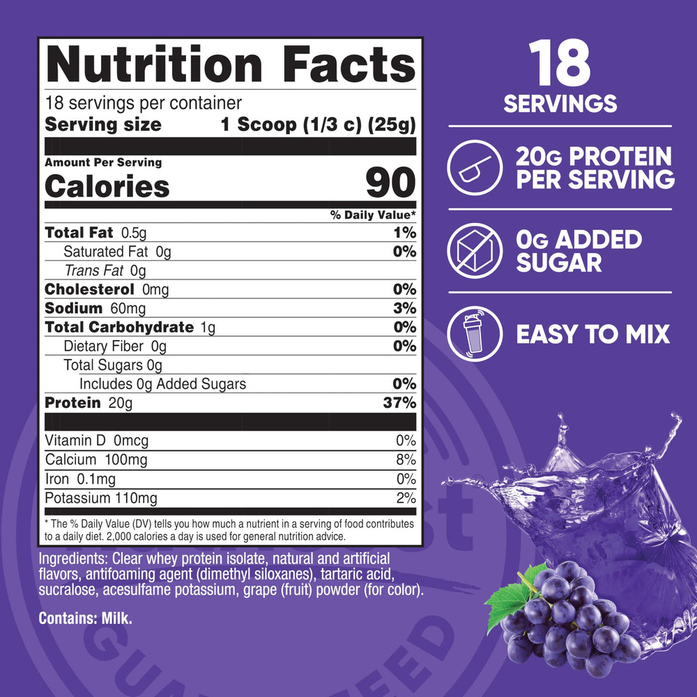 Nutricost proteína aislada, mezcla rápida lista para entrenamiento o postentrenamiento.