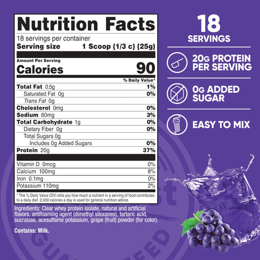 Nutricost proteína aislada, mezcla rápida lista para entrenamiento o postentrenamiento.