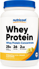 Nutricost Whey Pineapple bottle ready to mix for post-workout shakes