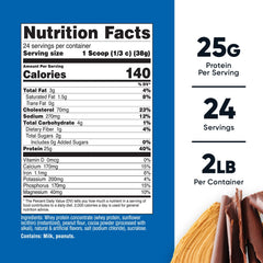 Nutricost scoop for chocolate peanut butter shakes.