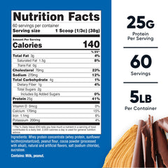 Nutricost protein scoop showing 5-pound supply for family fitness routines.